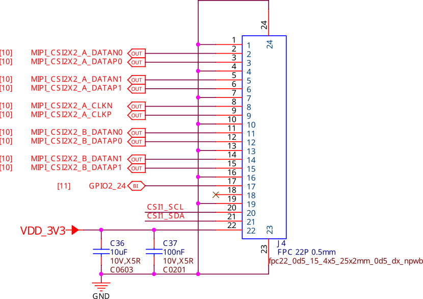 CSI1 camera interface